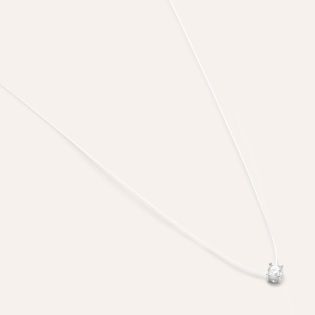 Collana Punto Luce Silver Elegance Argento Rodiato Cubic Zirconia