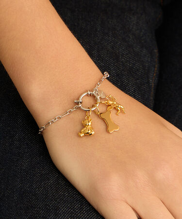 Pendente Love Beats Argento Dorato