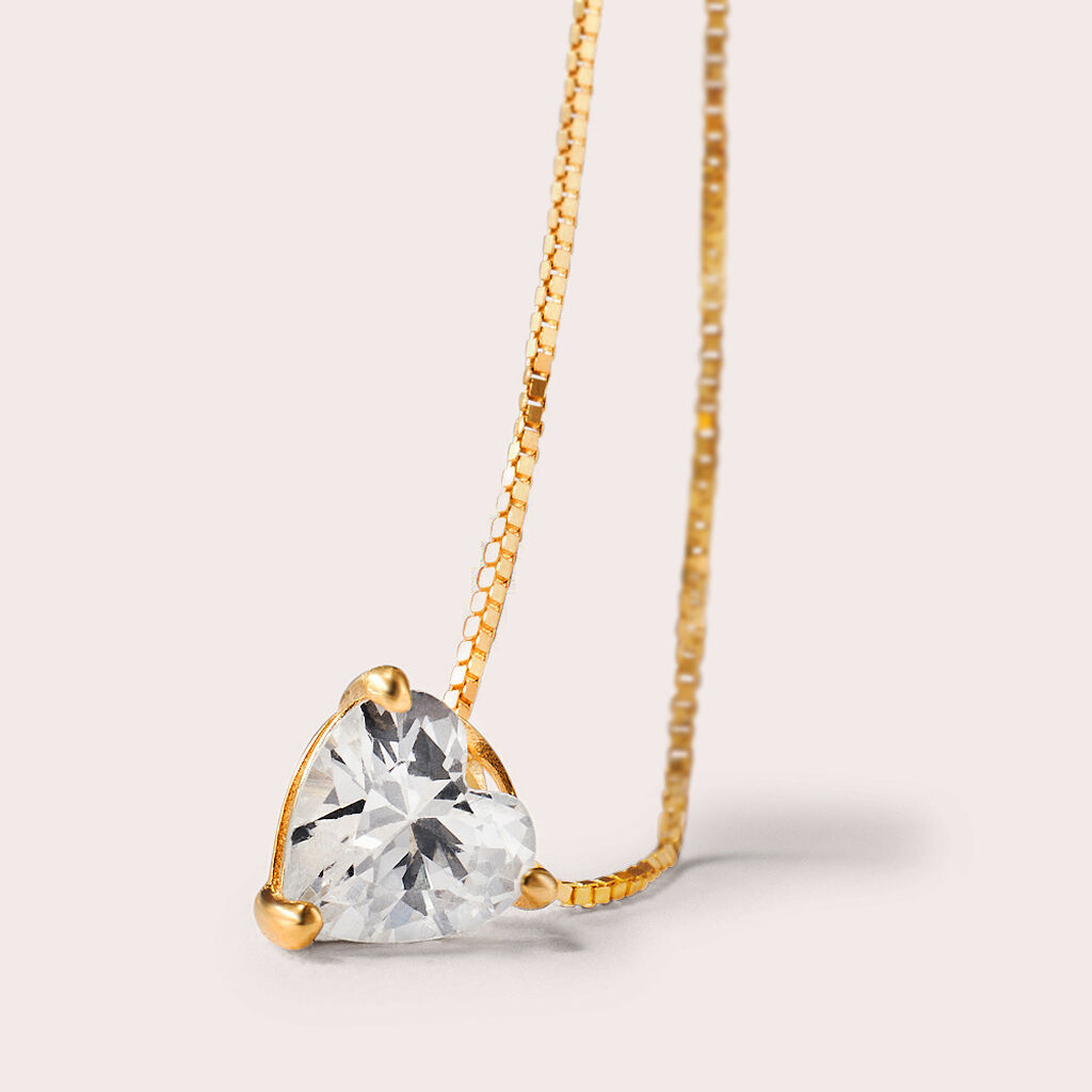 Collana Punto Luce Claire Oro Giallo Cubic Zirconia - Collane Punto Luce Donna | Stroili
