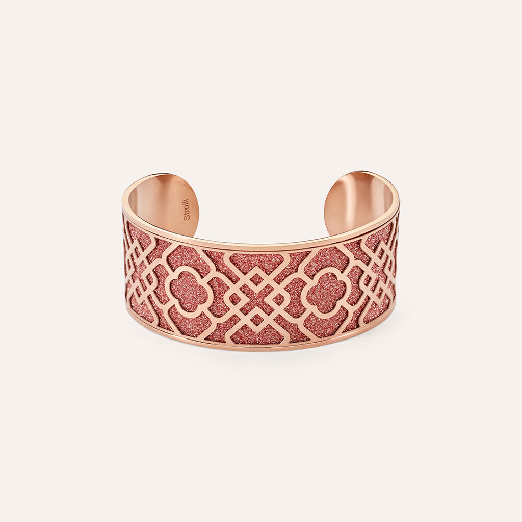 Bangle Lady Shine Acciaio Rosa - Bracciali Rigidi Donna | Stroili