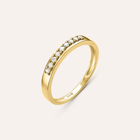 Anello Riviere Firmamenti Oro Giallo Diamante - Anelli Riviere Donna | Stroili