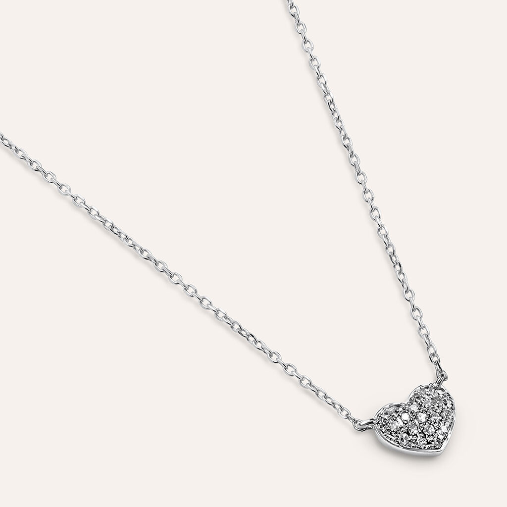 Collana Sophia Oro Bianco Diamante - Collane Donna | Stroili
