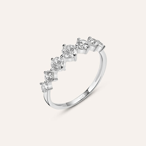 Anello Riviere Claire Oro Bianco Cubic Zirconia - Anelli Riviere Donna | Stroili