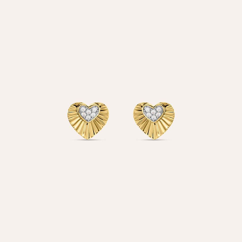 Orecchini Lobo Claire Oro Giallo Cubic Zirconia
