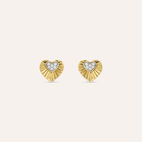 Orecchini Lobo Claire Oro Giallo Cubic Zirconia - Orecchini a Lobo Donna | Stroili