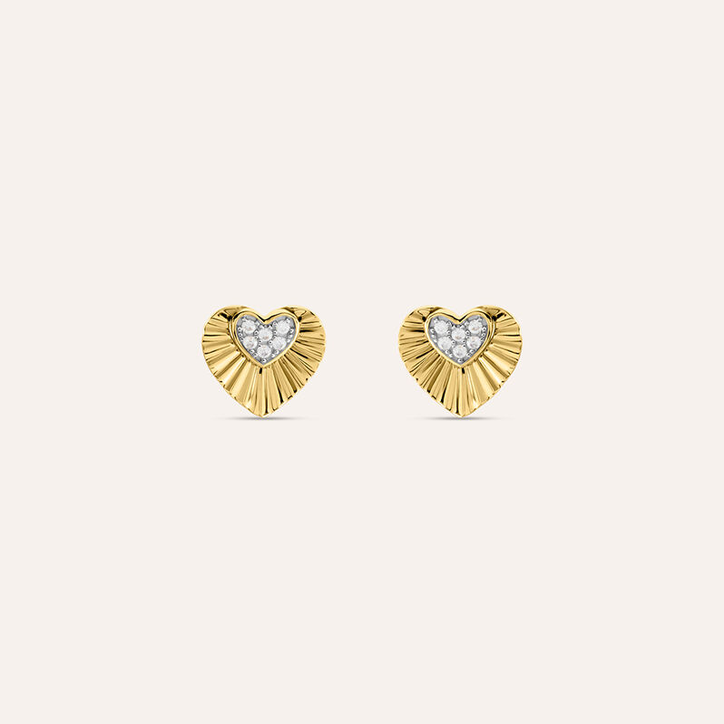Orecchini Lobo Claire Oro Giallo Cubic Zirconia - Orecchini a Lobo Donna | Stroili