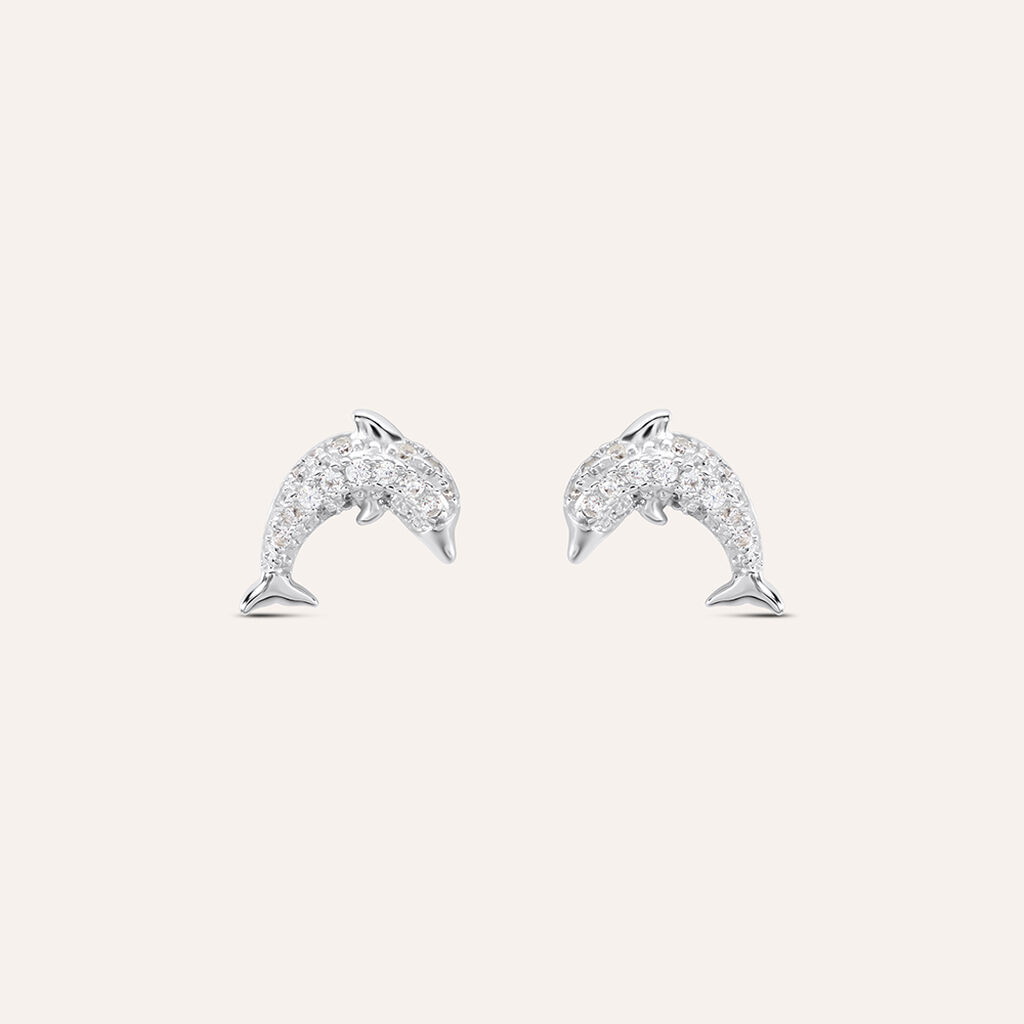 Orecchini Lobo Silver Moments Argento Rodiato Cubic Zirconia - Orecchini a Lobo Donna | Stroili