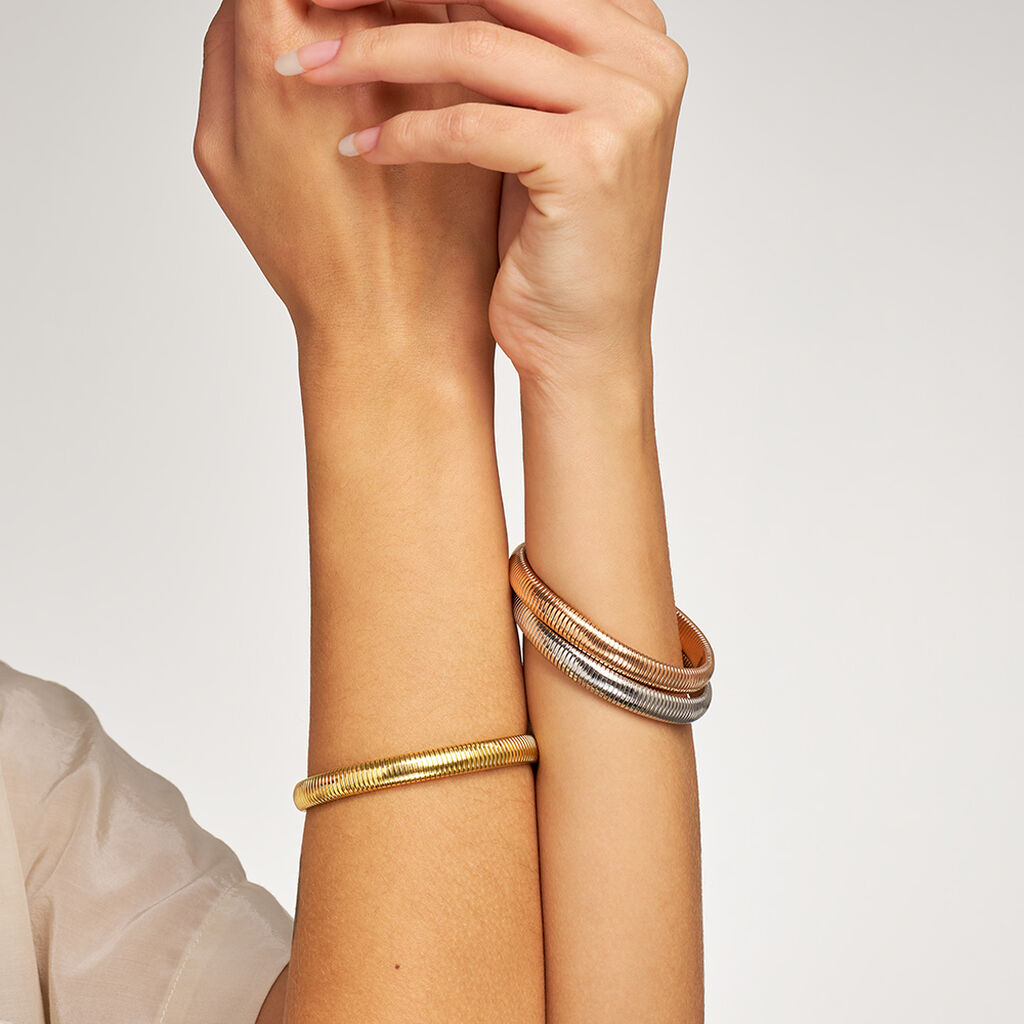 Bracciale Tubogas Lady Code Acciaio Dorato - Bracciali Donna | Stroili
