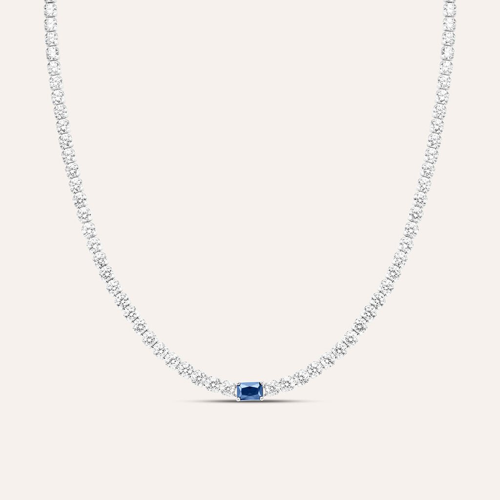 Collana Tennis Silver Elegance Argento Rodiato Cubic Zirconia - Regalo per Cerimonie Religiose Donna | Stroili