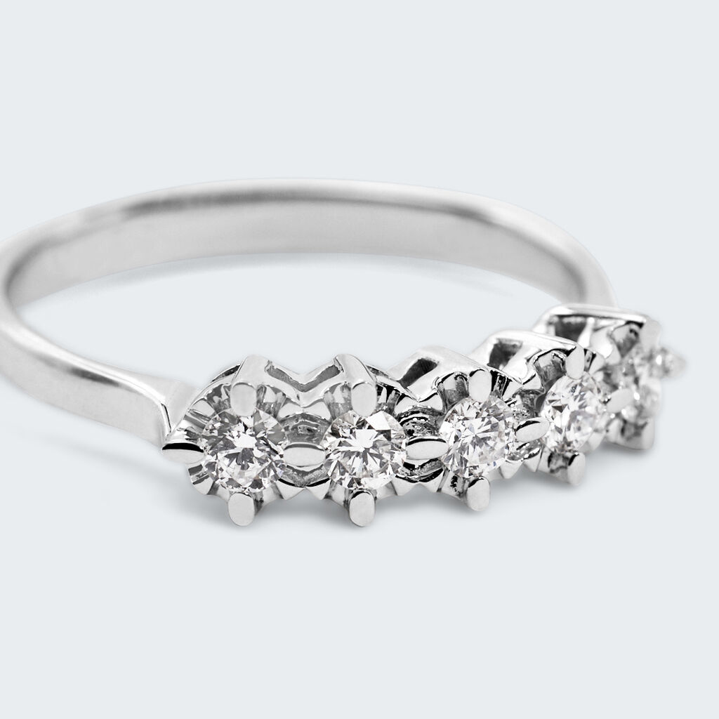 Anello Riviere Diamazing Oro Bianco Diamante - Anelli Riviere Donna | Stroili