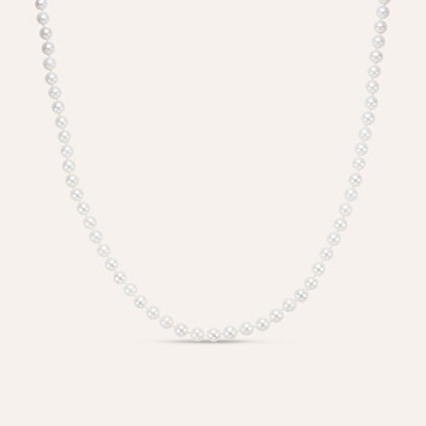 Collana Gabrielle Oro Bianco Perla D'Acqua Dolce Cubic Zirconia - Collane Donna | Stroili