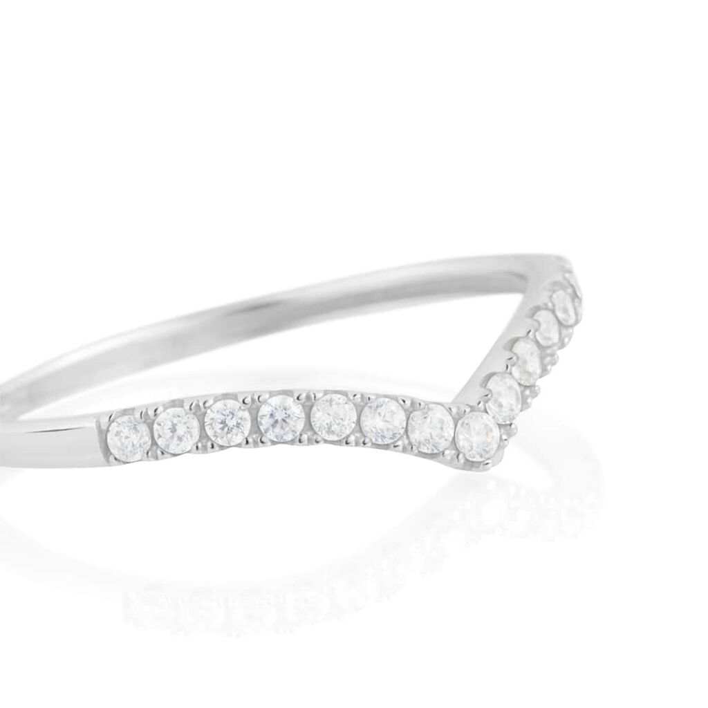 Anello Fantasia Claire Oro Bianco Cubic Zirconia - Anelli con Pietre Donna | Stroili