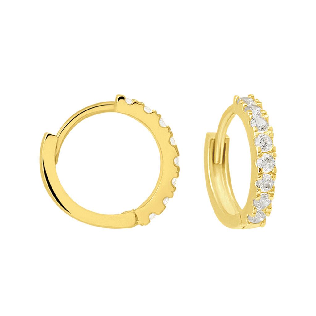 Orecchini A Cerchio Toujours Oro Giallo Cubic Zirconia - Orecchini a Cerchio Donna | Stroili