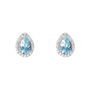 Orecchini Lobo Punto Luce Amélie Oro Bianco Topazio Cubic Zirconia