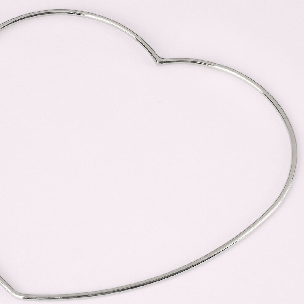 Mono Orecchino A Cerchio Silver Collection Argento Rodiato