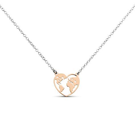 Collana Silver Collection Argento Bicolore Bianco / Rosa - Collane Donna | Stroili