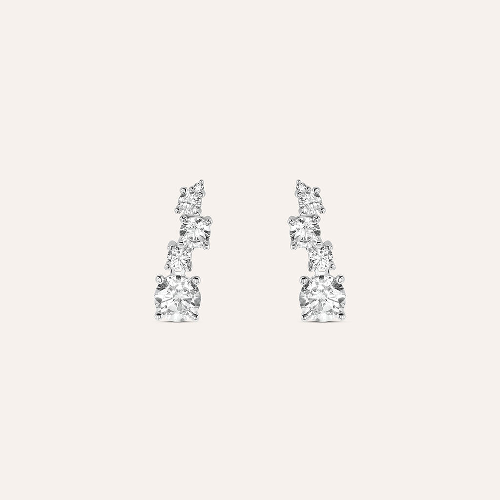 Orecchini Pendenti Silver Elegance Argento Rodiato Cubic Zirconia - Orecchini Pendenti Donna | Stroili