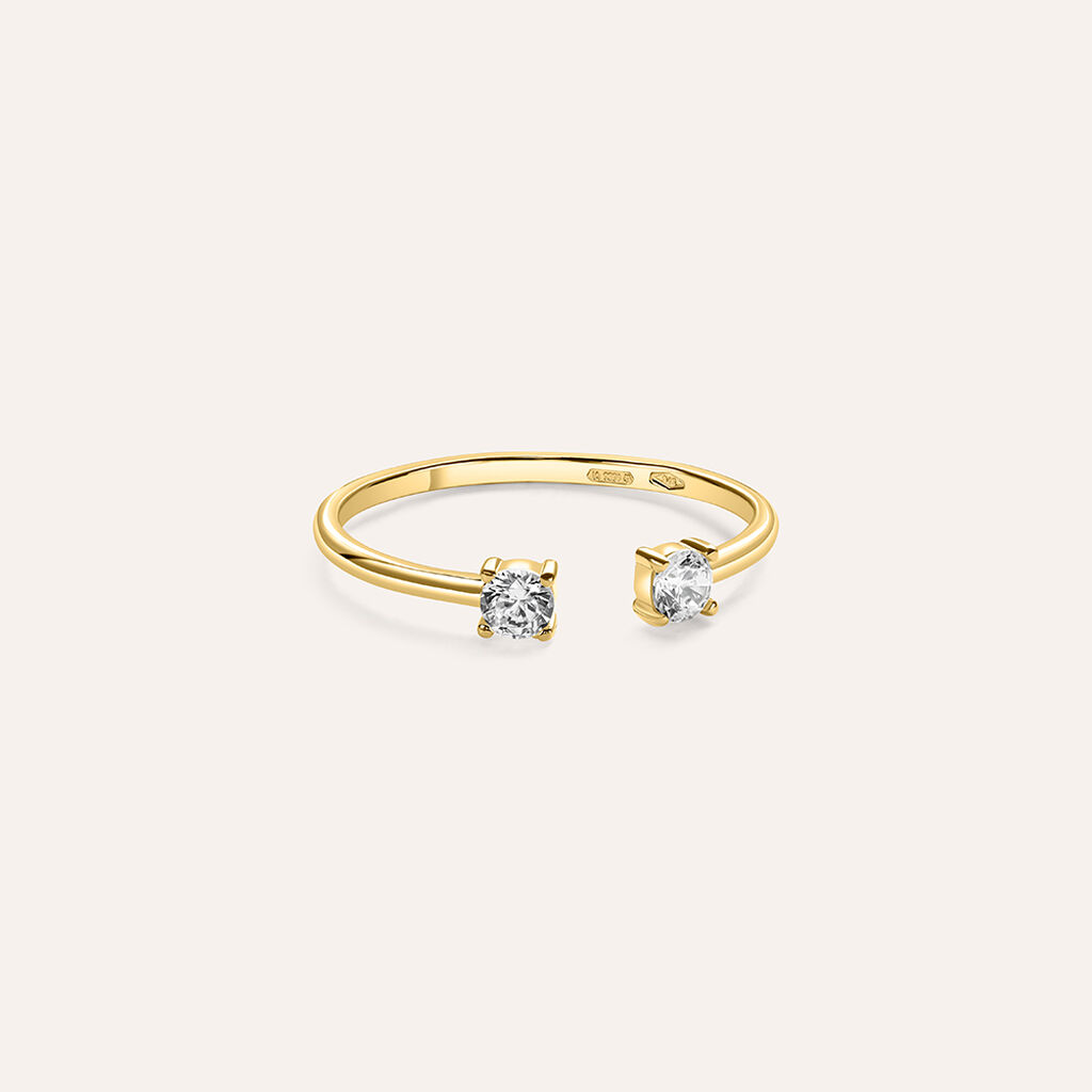 Anello Fantasia Claire Oro Giallo Cubic Zirconia - Anelli con Pietre Donna | Stroili
