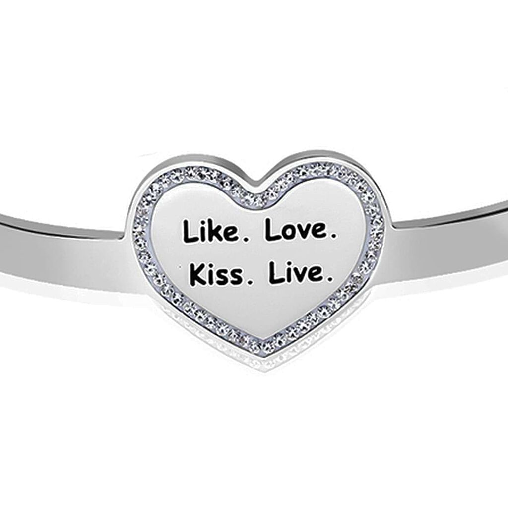 Bangle Lady Message in acciaio