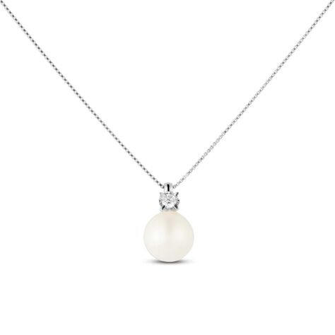 Collana Gold Pearls Oro Bianco Perla D'Acqua Dolce Diamante - Collane Donna | Stroili