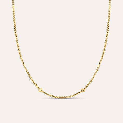 Catenina Essential Code Acciaio Dorato - Collane Catena Unisex | Stroili