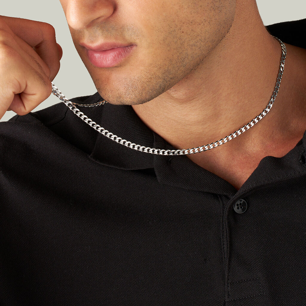 Catena Gentleman Argento Rodiato - Collane Catena Uomo | Stroili