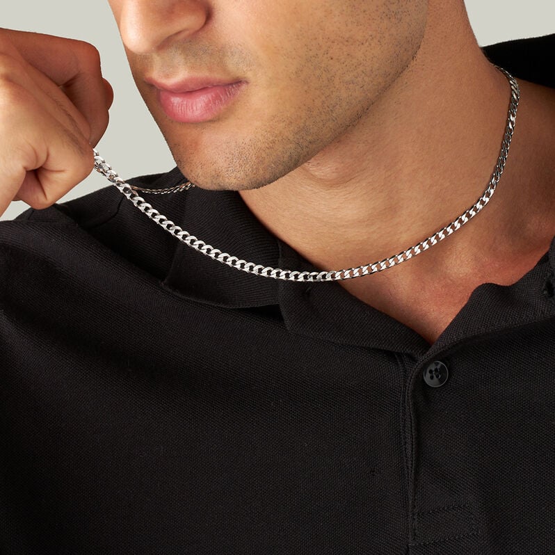 Catena Gentleman Argento Rodiato - Collane Catena Uomo | Stroili