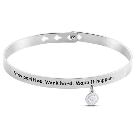 Bangle Sunrise Acciaio Cristallo - Bracciali Rigidi Donna | Stroili