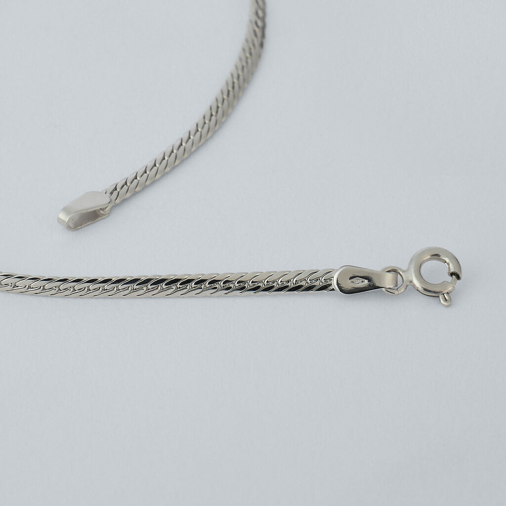 Bracciale Catena Colette Oro Bianco - Bracciali Donna | Stroili