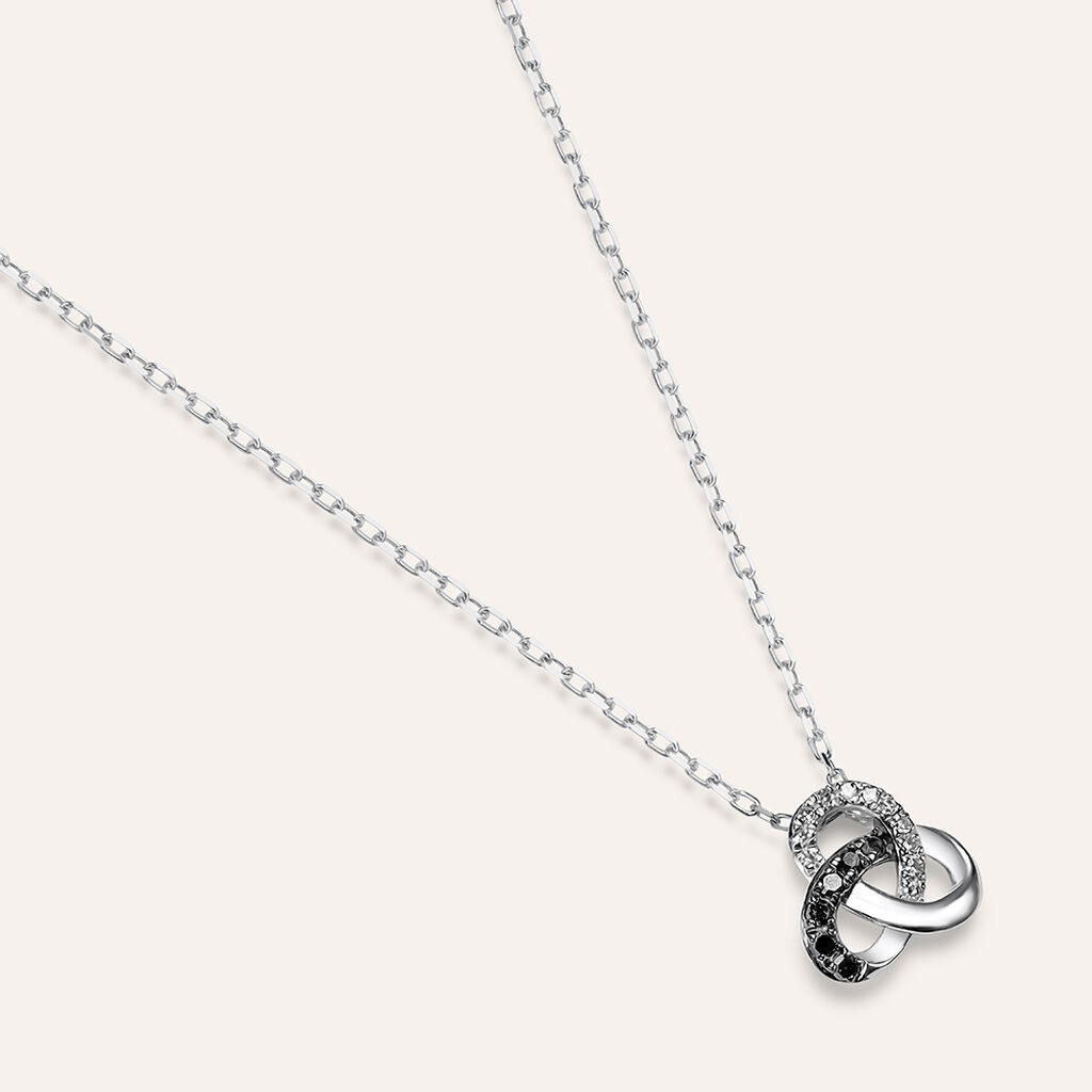 Collana Sophia Oro Bianco Diamante - Collane Donna | Stroili