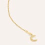 Mono Orecchino Pendente Saliscendi Beverly Oro Giallo Cubic Zirconia