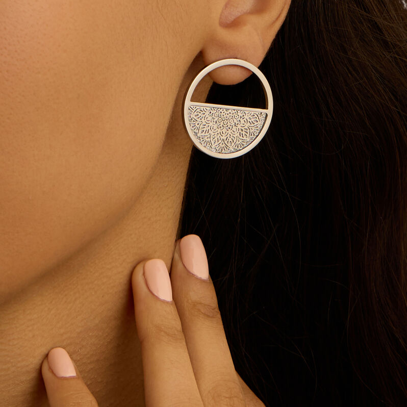 Orecchini Lobo Lady Shine Acciaio - Orecchini a Lobo Donna | Stroili