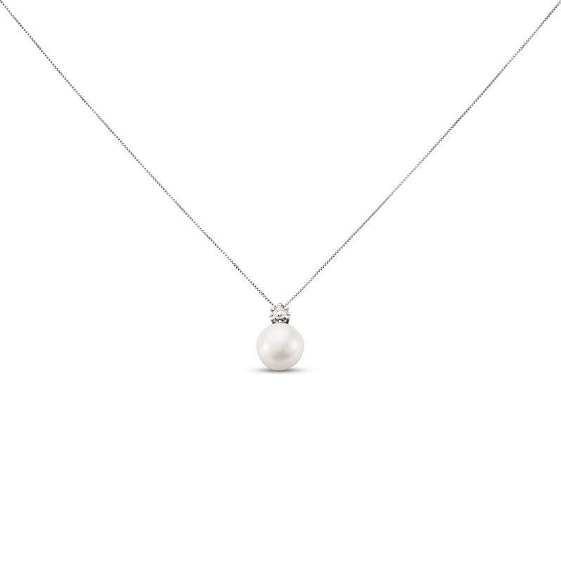 Collana Gold Pearls Oro Bianco Perla D'Acqua Dolce Diamante - Collane Donna | Stroili