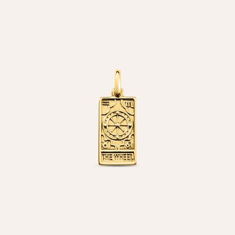 Pendente Tarocchi Carta Della Fortuna Love Beats Argento Dorato - Ciondoli Unisex | Stroili