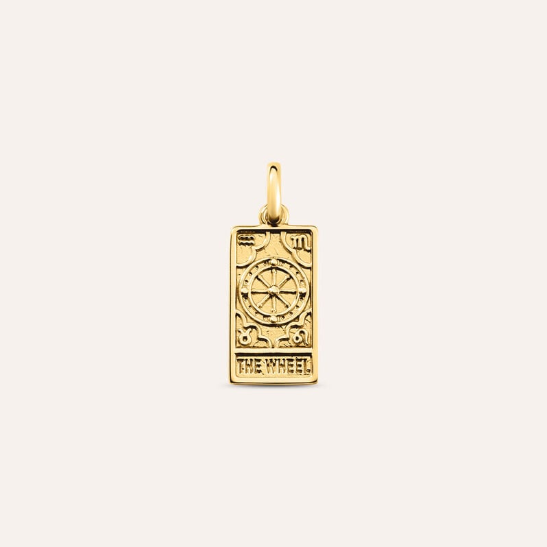 Pendente Tarocchi Carta Della Fortuna Love Beats Argento Dorato - Ciondoli Unisex | Stroili
