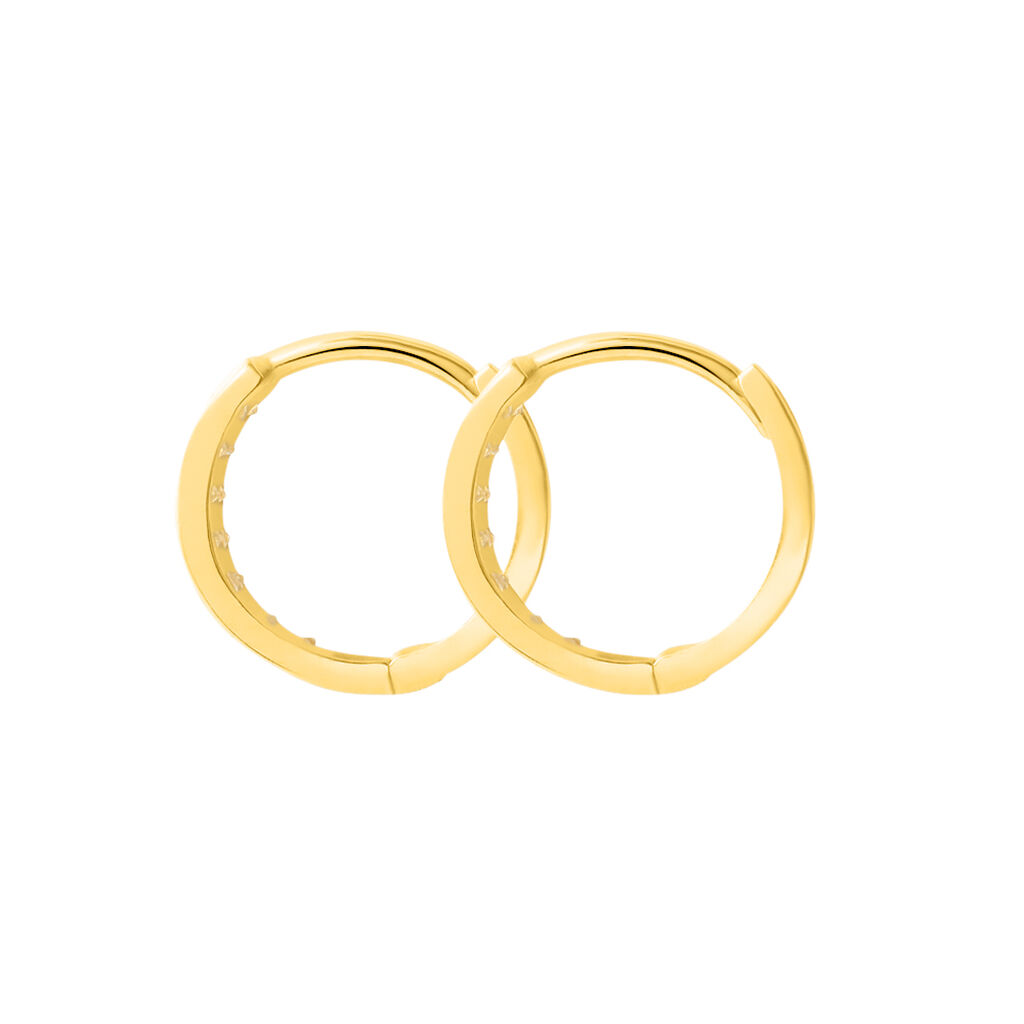 Orecchini A Cerchio Toujours Oro Giallo Cubic Zirconia - Orecchini a Cerchio Donna | Stroili