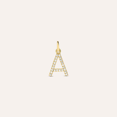 Pendente Po&egrave;me Oro Giallo Cubic Zirconia