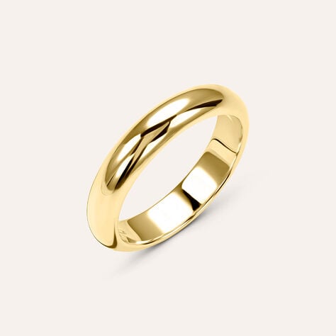 Fede Classica Leggera 4 mm Oro Giallo - Anelli con Incisione Unisex | Stroili