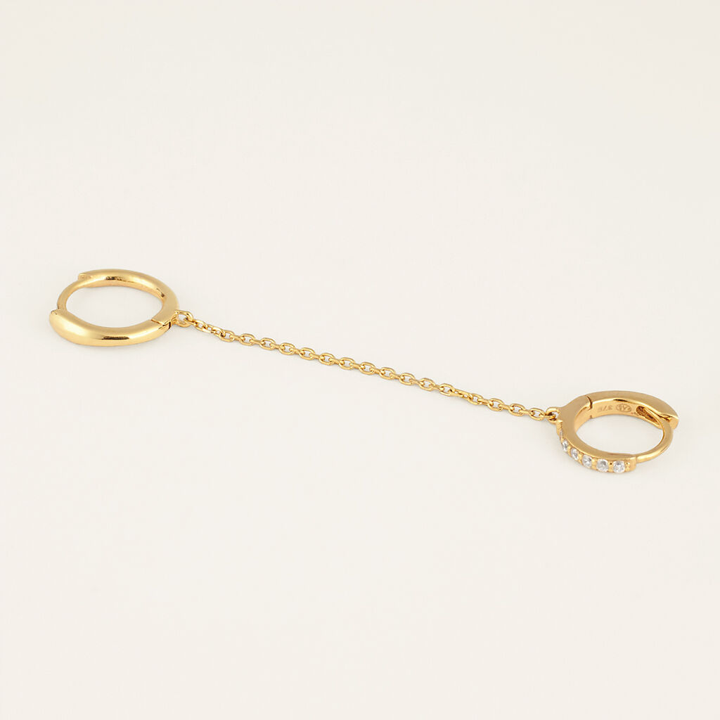 Ear Cuff Bon Ton Oro Giallo Cubic Zirconia