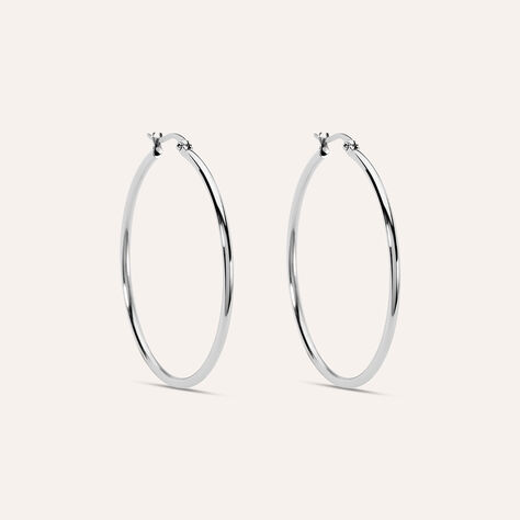 Orecchini A Cerchio Moonlight Acciaio - Orecchini a Cerchio Donna | Stroili