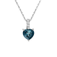 Collana Punto Luce Amélie Oro Bianco Topazio Cubic Zirconia