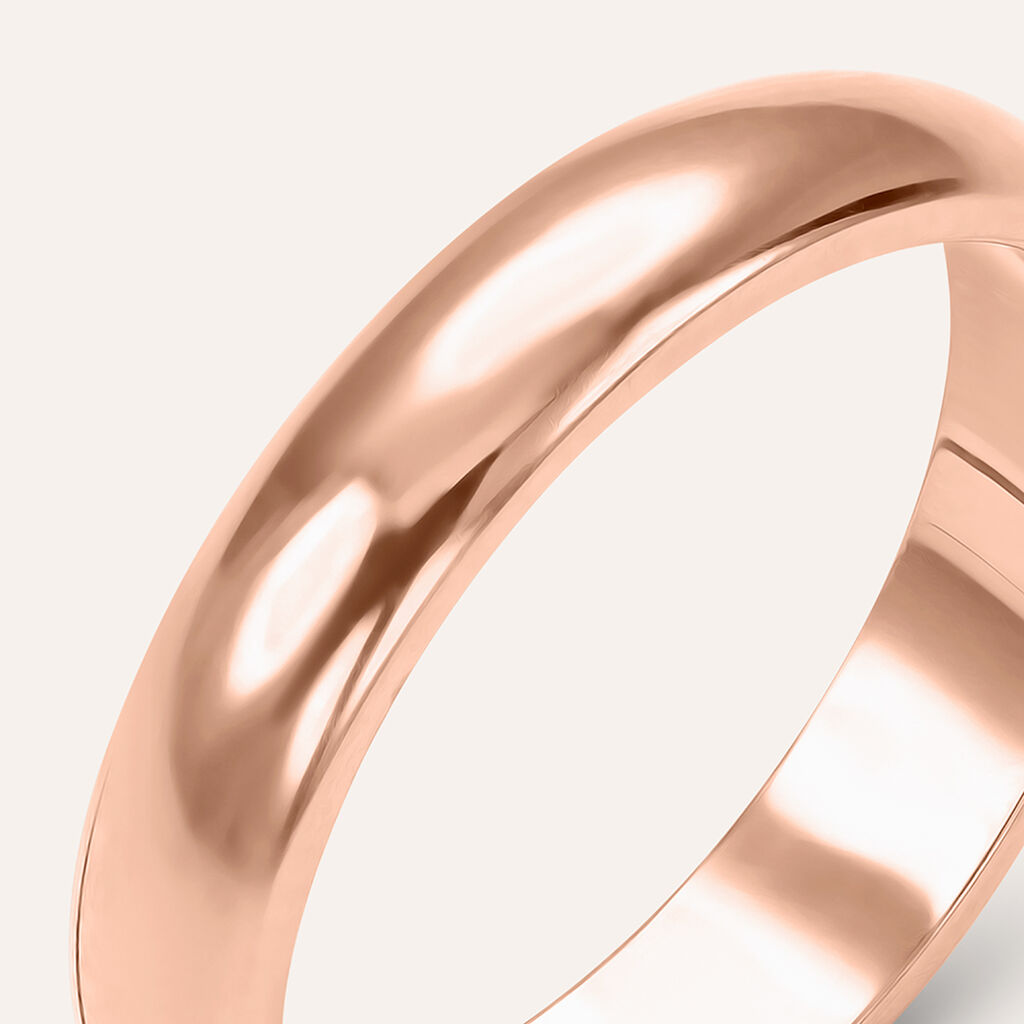 Fede Mantovana 4 mm Oro Rosa - Fedi Unisex | Stroili