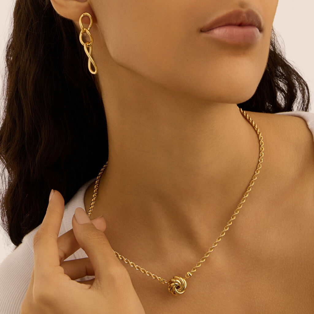 Orecchini Pendenti Gold Essence Oro Giallo