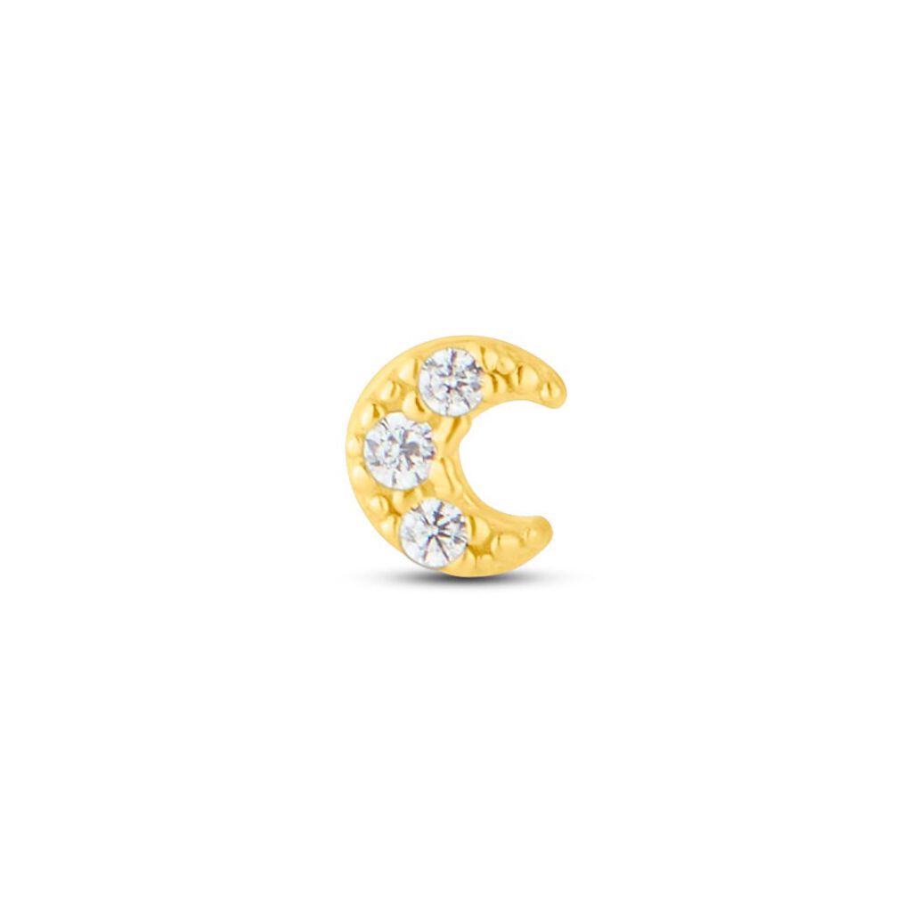 Piercing Orecchio Tragus Helix Conch Bon Ton Oro Giallo Cubic Zirconia - Piercing Orecchio Donna | Stroili