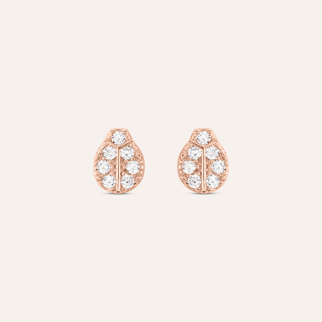 Orecchini Lobo Silver Moments Argento Rosa Cubic Zirconia - Orecchini a Lobo Donna | Stroili