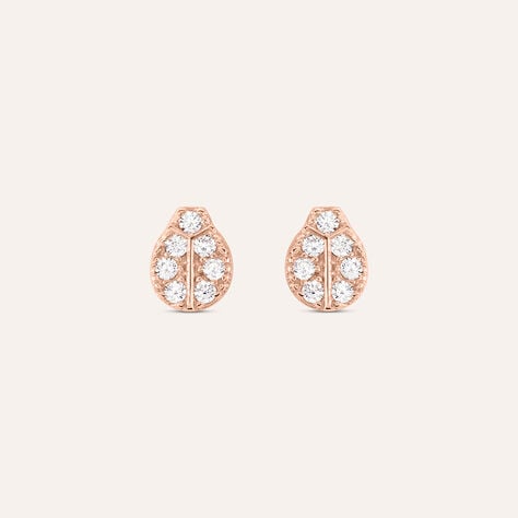 Orecchini Lobo Silver Moments Argento Rosa Cubic Zirconia - Orecchini a Lobo Donna | Stroili