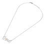 Collana Silver Collection Argento Bicolore Bianco / Rosa