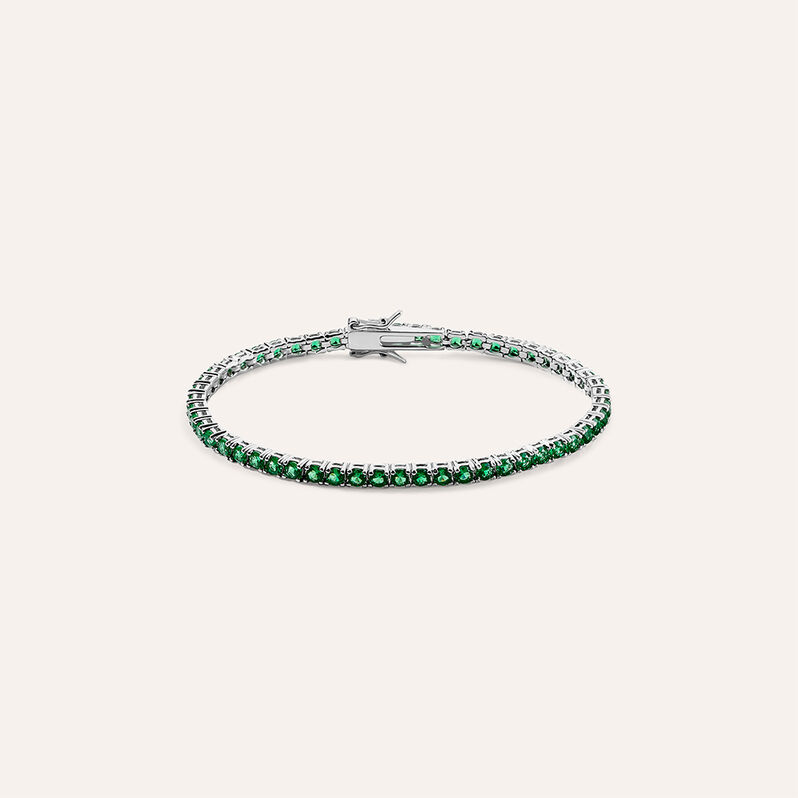 Bracciale Tennis Silver Rainbow Argento Rodiato Cubic Zirconia - Bracciali Tennis Donna | Stroili