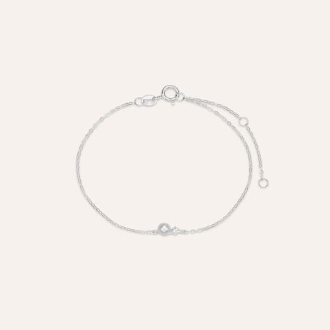 Bracciale Gabrielle Oro Bianco Perla D'Acqua Dolce Cubic Zirconia - Bracciali Donna | Stroili