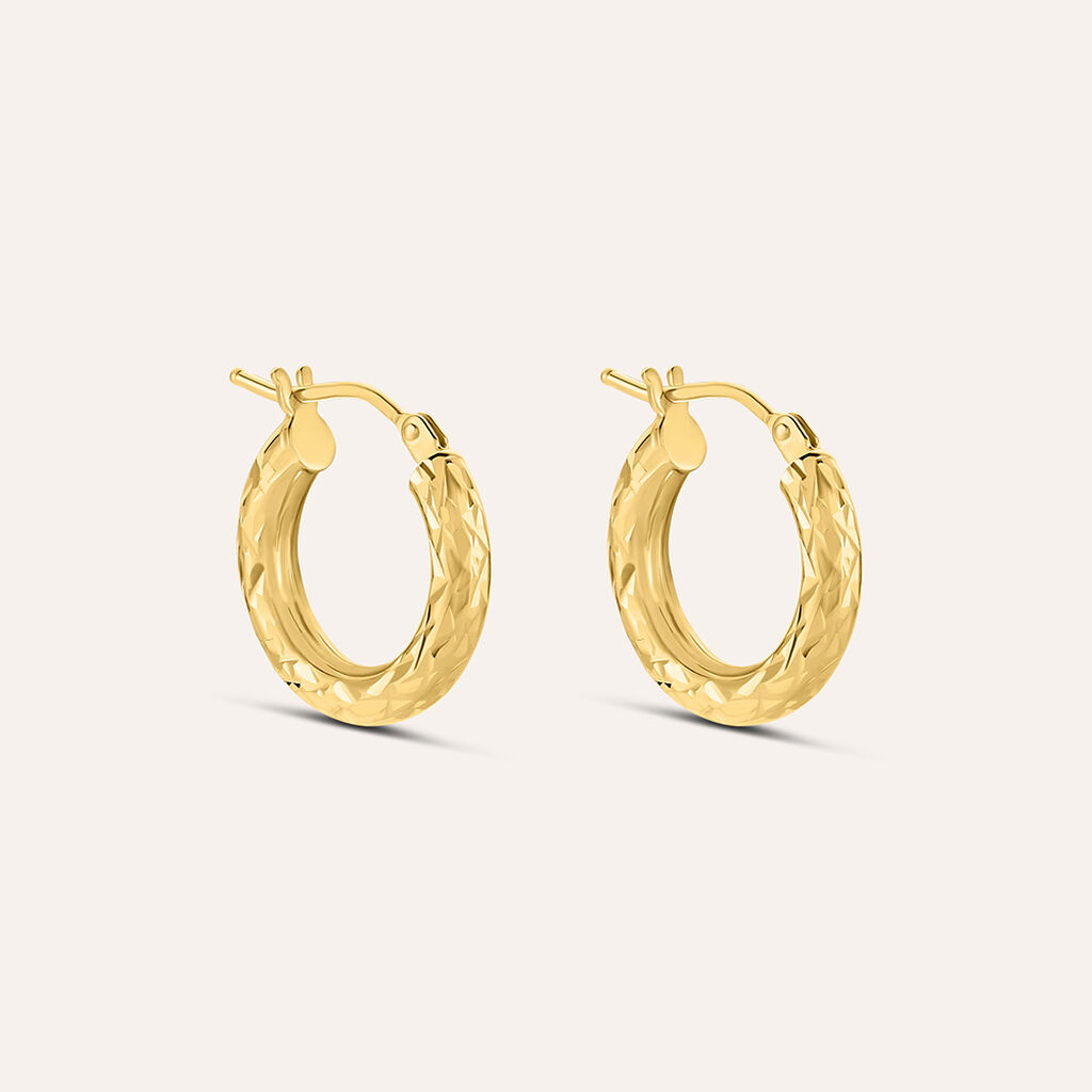 Orecchini A Cerchio Toujours Oro Bicolore